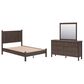 Ashley Pamytta 3-Piece Full Panel Platform Bedroom Set in Rich Brown, , large