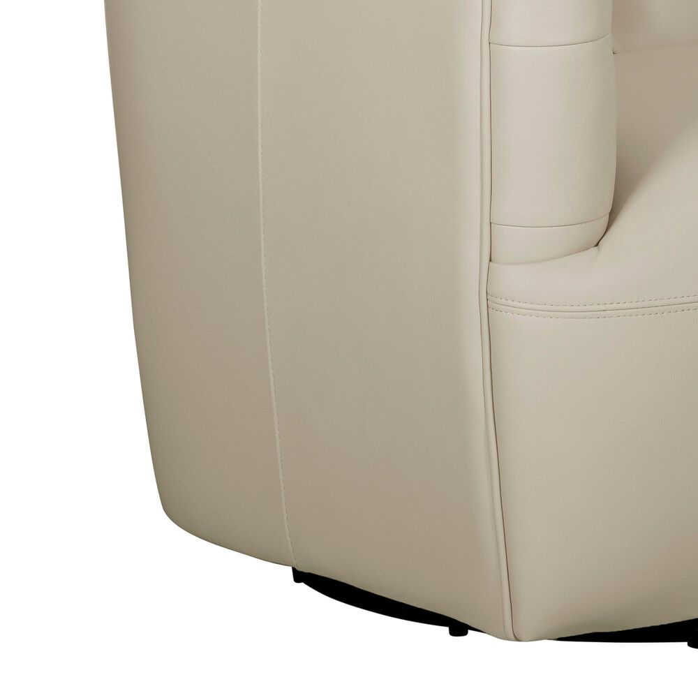 Italiano Furniture Cambria Mira Swivel Chair in Taupe, , large