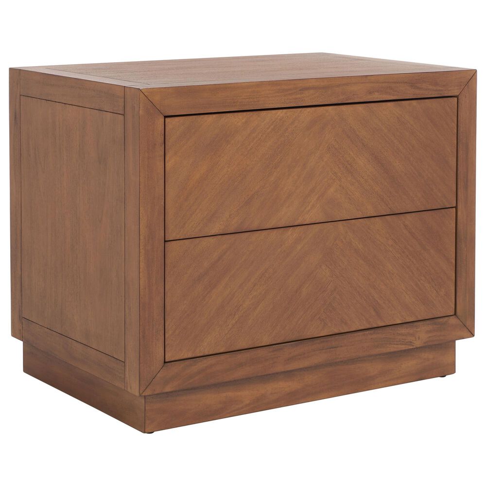 Safavieh Jamie 2 Drawer Nightstand in Brown, , large