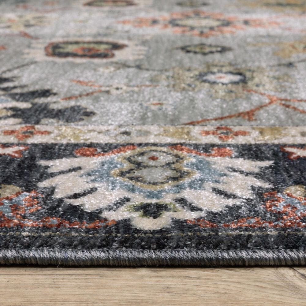 Oriental Weavers Eliana ELI08 Blue and Multicolor 7&#39;10&quot; x 10&#39;10&quot; Area Rug, , large