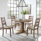Crosley Furniture Joanna 5-Piece Dining Set in Rustic Brown, , large