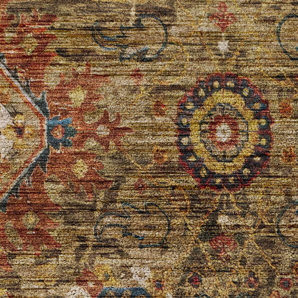 Dalyn Rug Company Silk Road Clove, Brown, Gold, Copper and Charcoal 3&#39; x 5&#39; Area Rug, , large