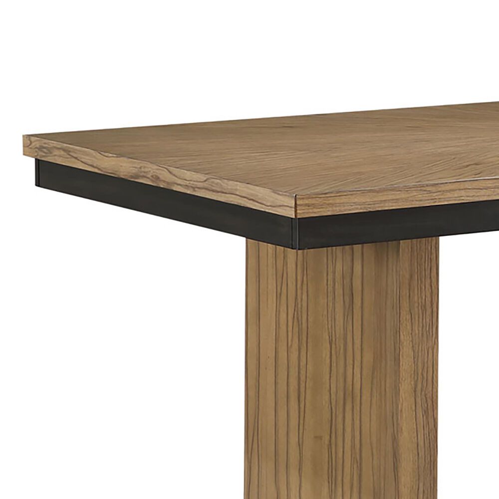 Steve Silver Roatan Dining Table in Natural with Self Storing 16&quot; Table Leaf, , large
