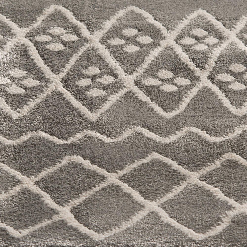 Central Oriental Corso Alvis 5&#39; x 7&#39;6&quot; Grey and White Area Rug, , large