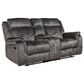 New Heritage Design Park City Manual Reclining Loveseat in Slate, , large
