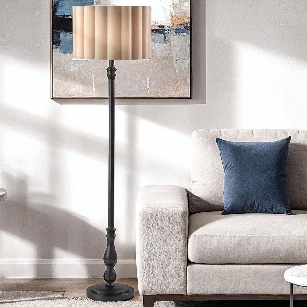 Adesso Claret Floor Lamp in Black, , large