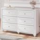 Ashley Kozlani 6-Drawer Dresser Only in White, , large