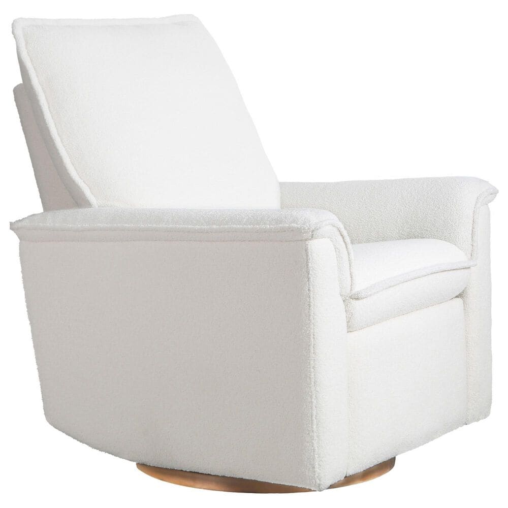 Baby Appleseed Anza Manual Swivel Glider Recliner in Snow, , large