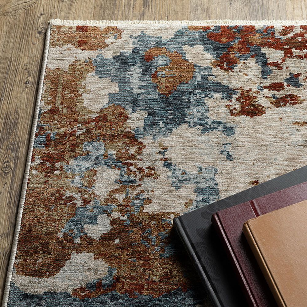 Oriental Weavers Hayden HAY01 2&#39;3&quot; x 7&#39;6&quot; Beige and Multicolor Runner, , large