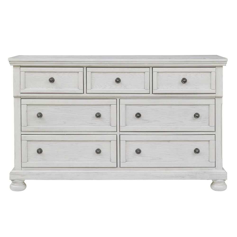 Ashley Robbinsdale 7 Drawer Dresser in Antique White, , large