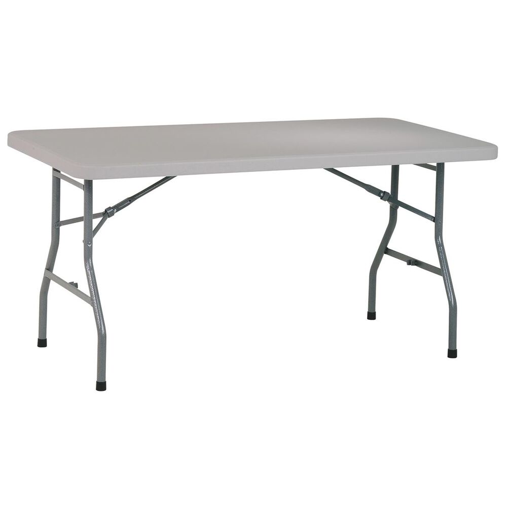 OSP Home 5" Folding Multi Purpose Table in Light Grey, , large