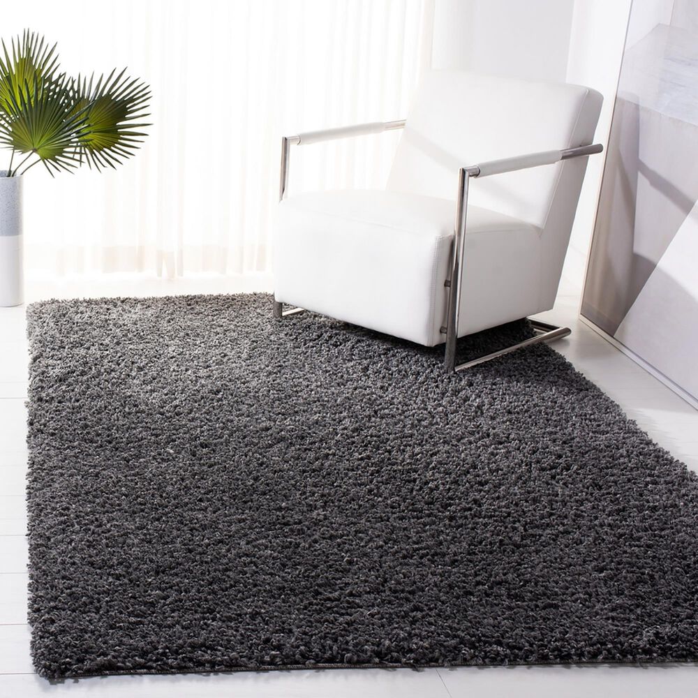 Safavieh August Shag AUG200H 8&#39; x 10&#39; Charcoal Area Rug, , large
