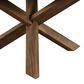 LH Imports Arcadia Round Dining Table in Medium Teak, , large