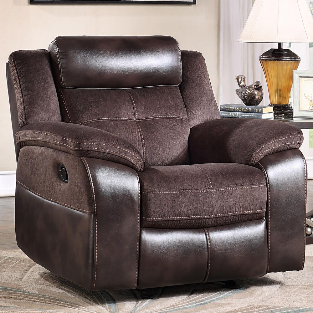 Steve Silver Pueblo Manual Recliner Chair in Coffee, , large