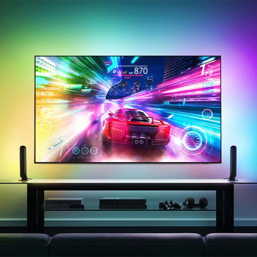 Samsung 55&quot; 4K QLED w/Soundbar Sys, , large