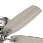 Hunter Builder Low Profile 52" Ceiling Fan with Lights in Brushed Nickel, , large