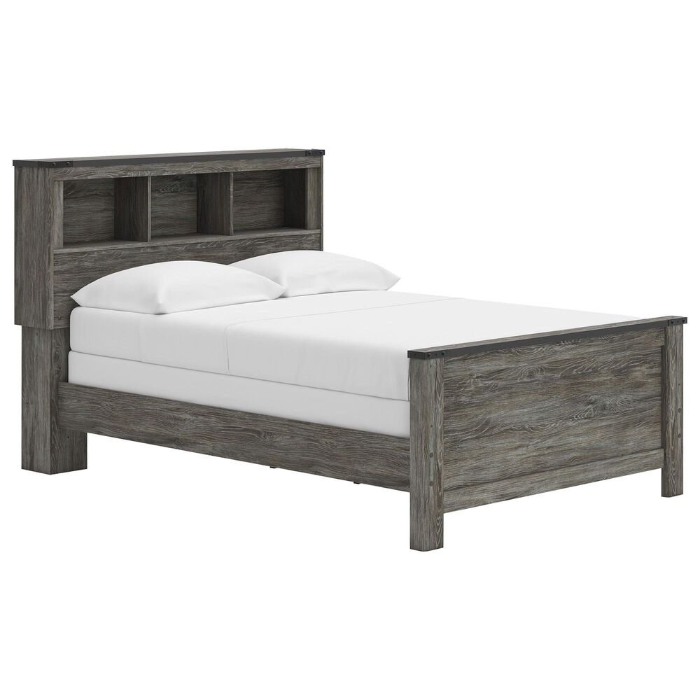 Ashley Frandern Full Bookcase Panel Bed in Warm Gray, , large
