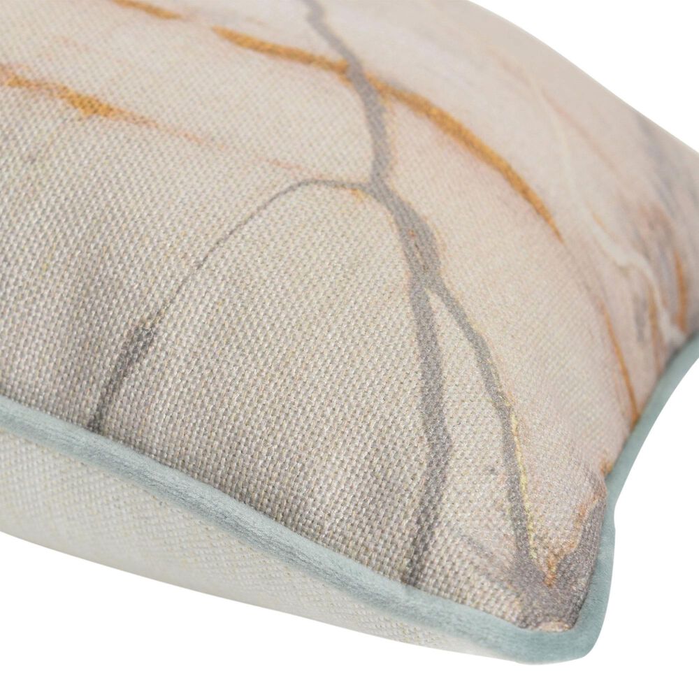 Flair Industries Austin Allen James 12&quot; x 20&quot; Lumbar Pillow in Beige and Blue, , large