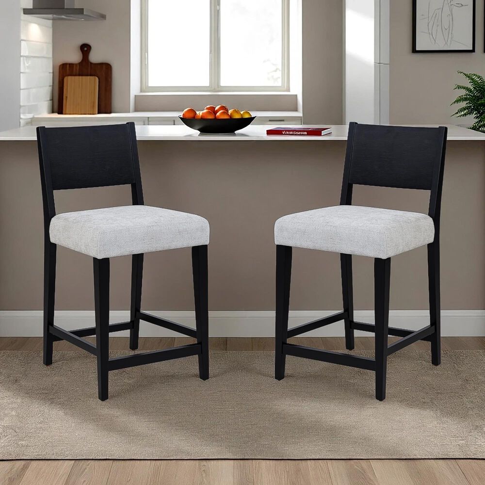 Linon Home Decor Cadence Counter Stool in Black, , large
