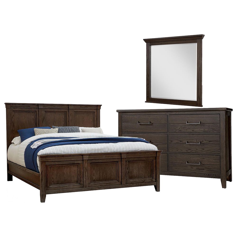 Viceray Collections Passageways 3 Piece King Bedroom Set in Charleston Brown, , large