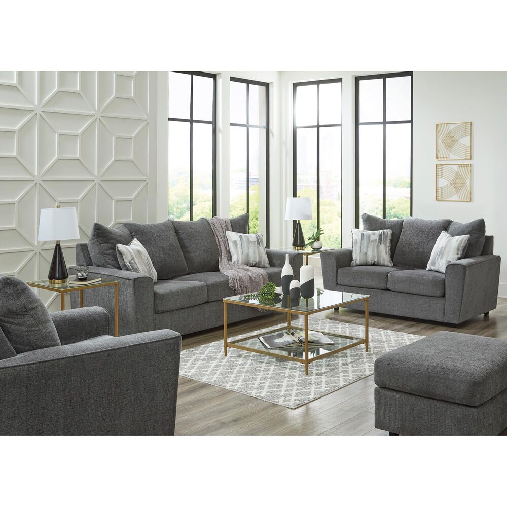Ashley Stairatt Chair and Ottoman in Gravel, , large