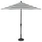 Treasure Garden 9" Umbrella with Black Base in Gateway Coast Stripe, , large
