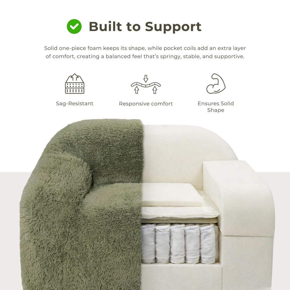 Furniture of America Phael Accent Chair in Sage Green, , large