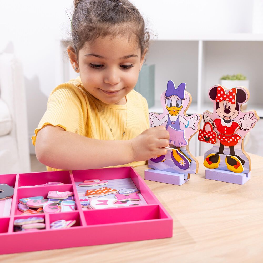 Melissa &amp; Doug Disney Magnetic Dress Up Minnie &amp; Daisy, , large