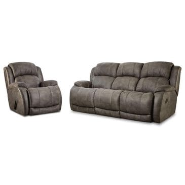 Homestretch Denali  Reclining Living Room Set in Grey, , large