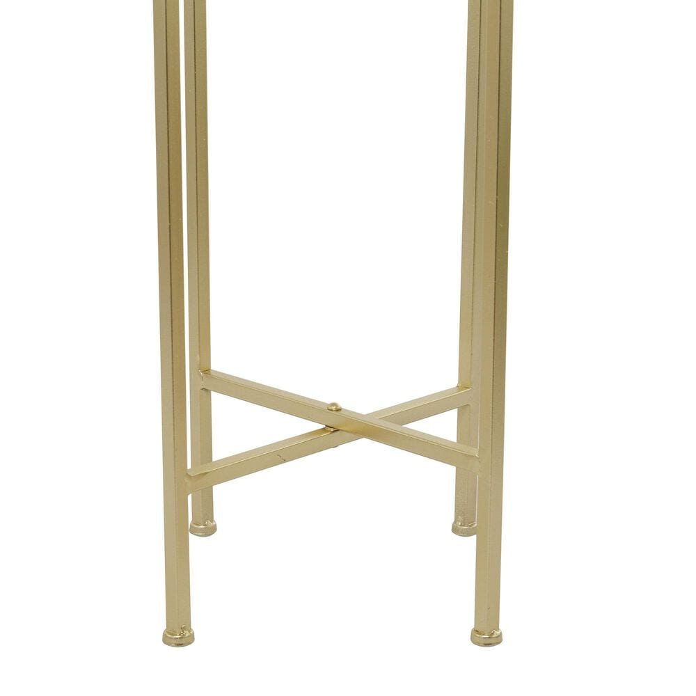 Maple and Jade 36&quot; Dome Planter with Removable Stand in Satin Gold, , large