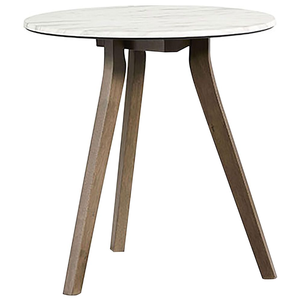 Tiddal Home Pixie End Table in Domoni White and Honey, , large