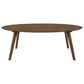 Mayberry Hill Razor 47" Oval Cocktail Table in Walnut, , large