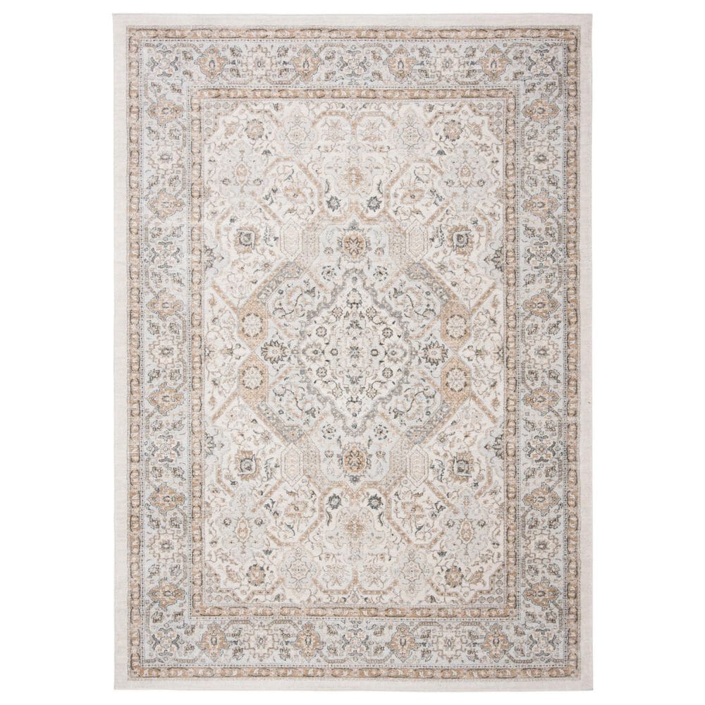 Safavieh Isabella ISA916B 5"3" x 7"6" Cream and Beige Area Rug, , large