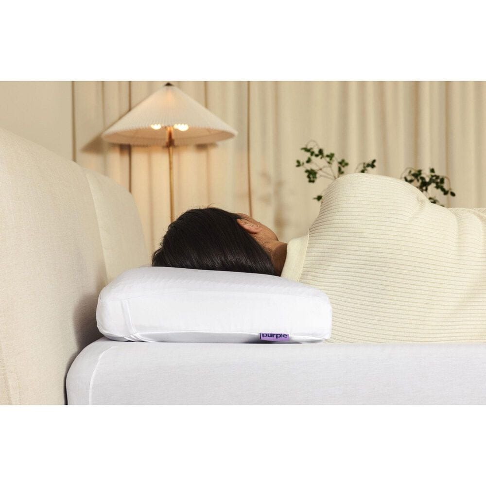 Purple DreamLayer Standard Pillow in White, , large