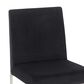 LumiSource Fuji Side Chair with Black Velvet Cushion in Brushed Stainless Steel (Set of 2), , large