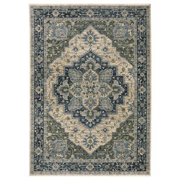 Oriental Weavers Aberdeen Oriental 2" x 3" Blue Area Rug, , large