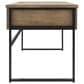 Ashley Montia 67" Writing Desk in Light Brown and Gunmetal Gray, , large