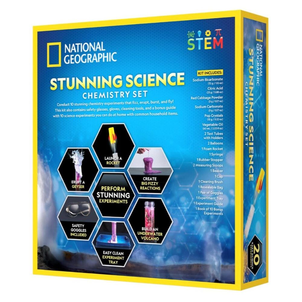 National Geographic Stunning Science Chemistry Set, , large