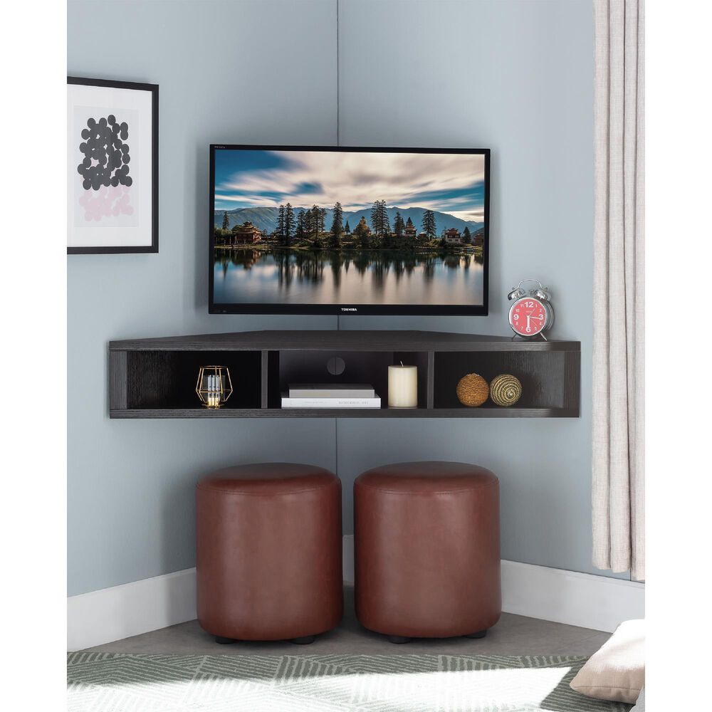 Furniture of America Shirley 46.5&quot;  Floating TV Stand in Cappuccino, , large