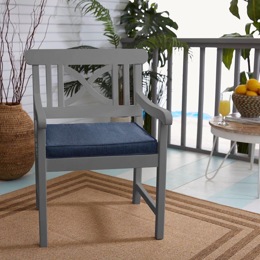 Sorra Home Sunbrella 17" Chair Pad in Spectrum Indigo (Set of 2), , large
