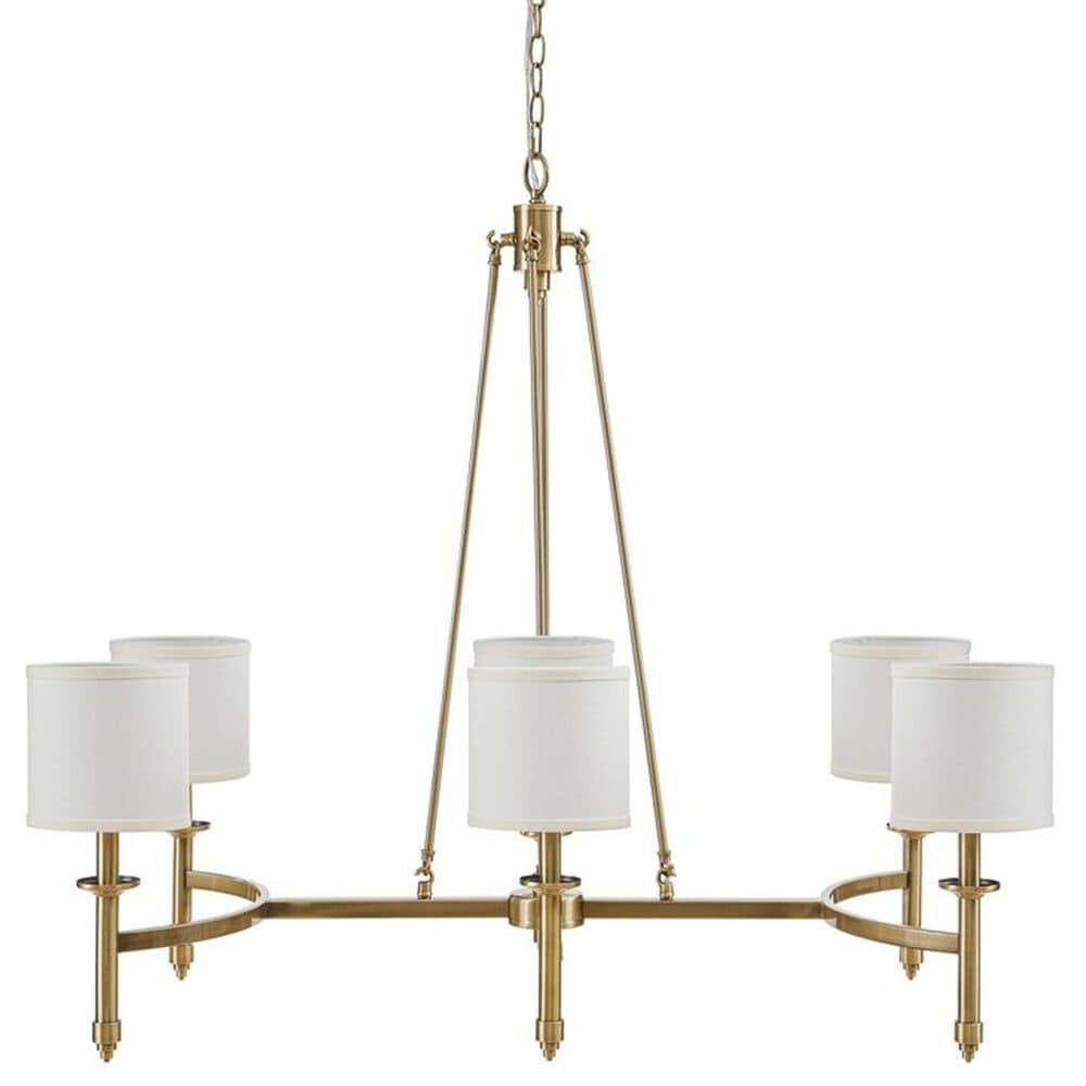 Hampton Park Elegenza 6-Light Chandelier in Antique Gold, , large