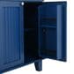 HOMLUX Farmhouse Kitchen Island with Drop Leaf and 2 Stools in Blue, Natural, Black and Rustic Brown, , large