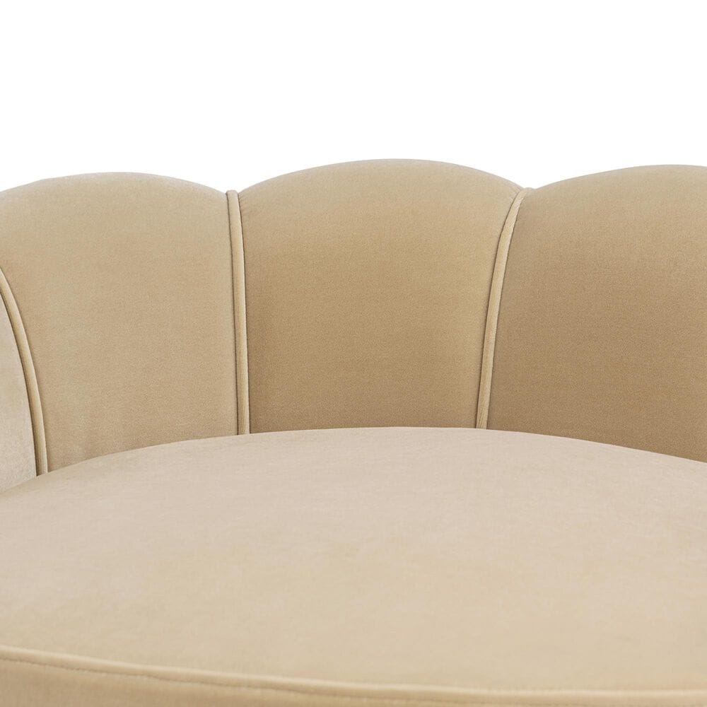 Jennifer Taylor Home Clara 34.5" Scalloped Pet Sofa Bed in Fawn Brown, , large