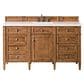 James Martin Vanities Brittany 30" Single Bathroom Vanity in Saddle Brown with Single Hole 3 cm White Zeus Quartz Top and Rectangular Sink, , large
