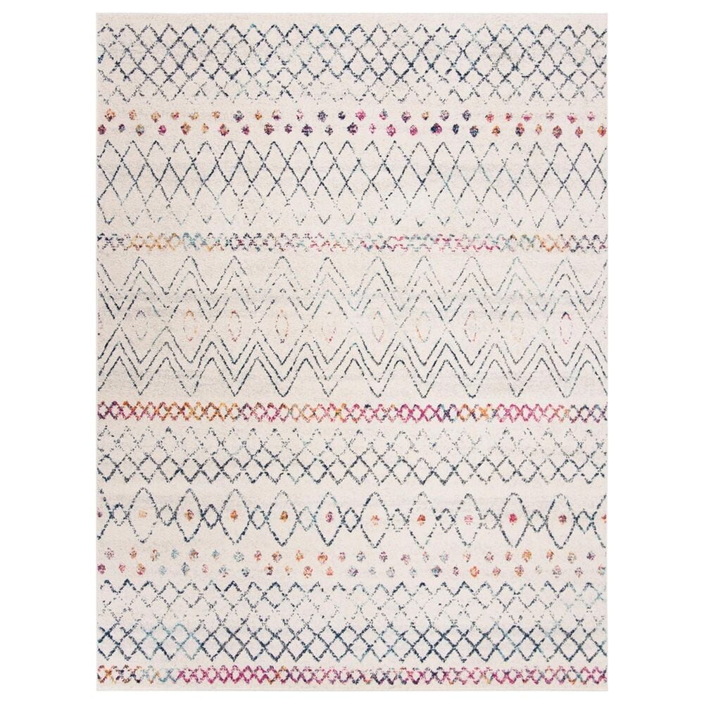 Safavieh Madison MAD798B 10" x 14" Ivory and Navy Area Rug, , large