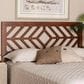 Baxton Studio Olsen Queen Headboard in Walnut Brown, , large