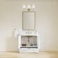 37B Claudine 36" Single Bathroom Vanity in Bright White with Glossy White Composite Stone Top and Backsplash, , large