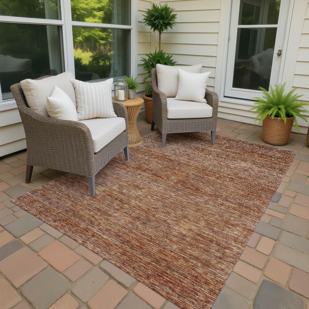 Dalyn Rug Company Soft Essentials Solid Copper 5' x 7'6" Indoor/Outdoor Area Rug, , large
