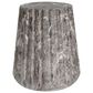 Hearth and Haven Outdoor Carved Side Table with Faux Natural Stone Texture in Brown, , large
