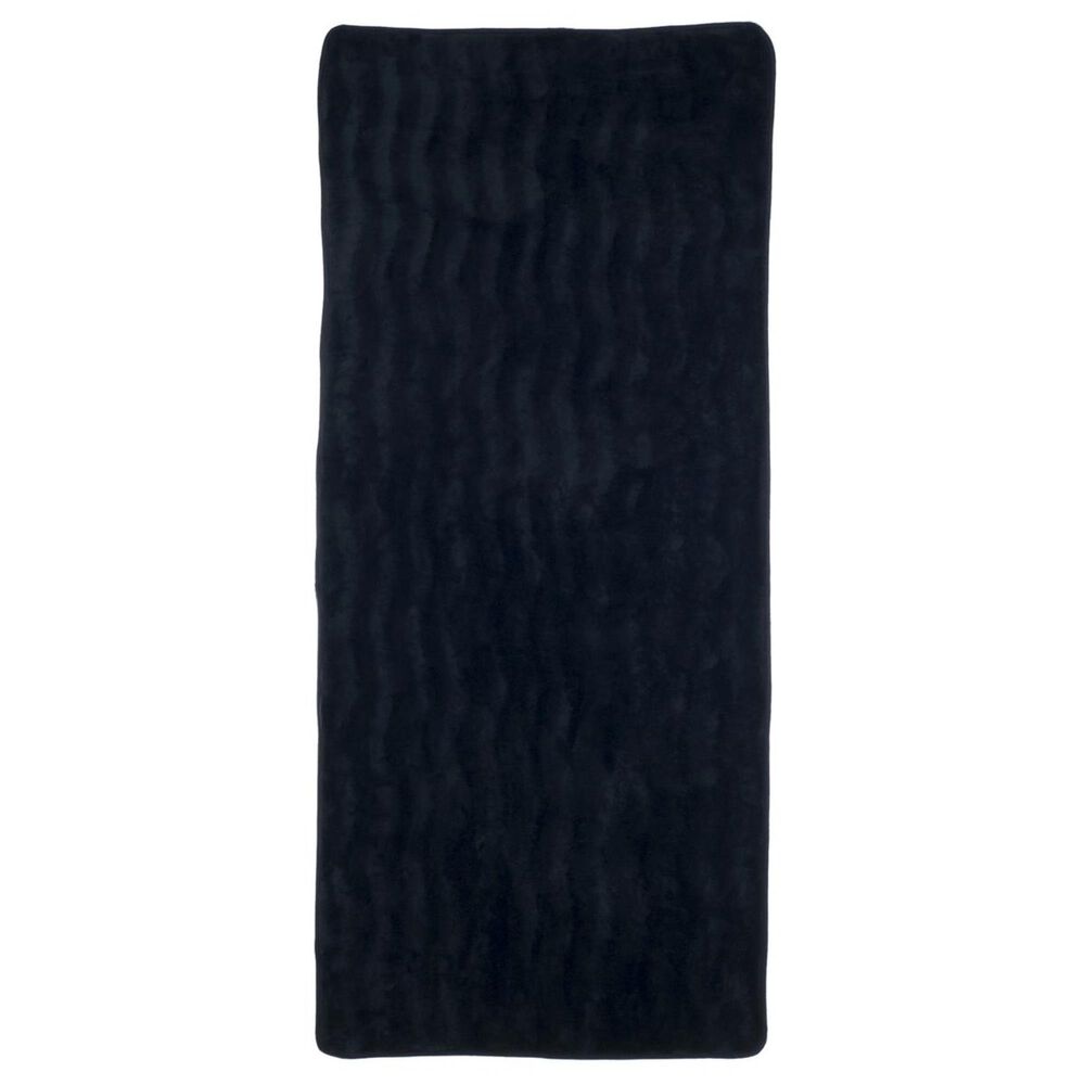 Timberlake 24&quot; x 60&quot; Memory Foam Bath Rug Mat in Black, , large